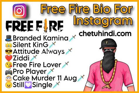 free fire instagram